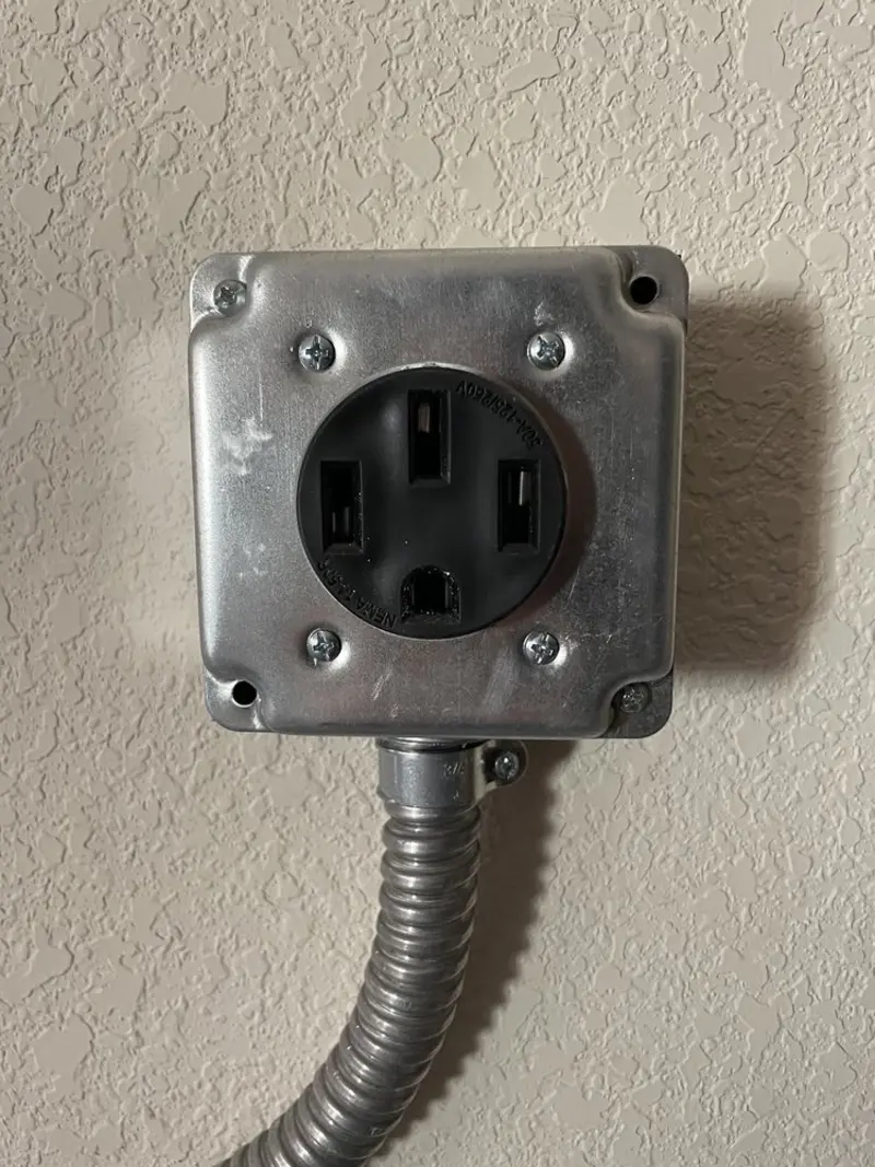 NEMA 14-50 outlet installed for Electrical Panel Upgrade in Silt